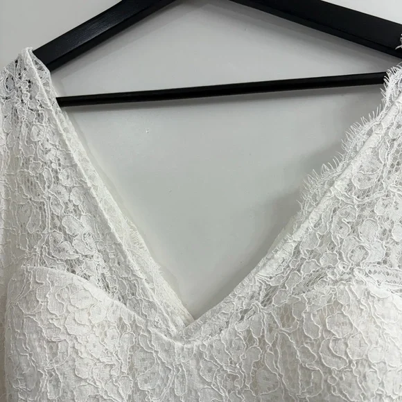 Adrianna Papell Sleeveless Bridal Dress Ivory - Picture 10 of 16